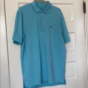 Blue Striped Vineyard Vines Polo